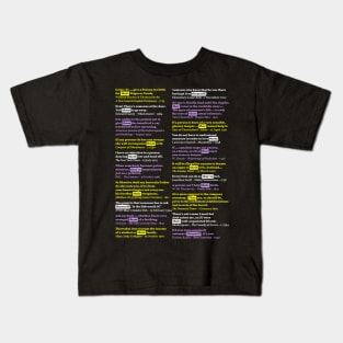 Non-binary: Singular They through history Kids T-Shirt